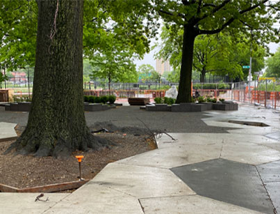 Reconstruction of Morrison Ave Plaza, Bronx